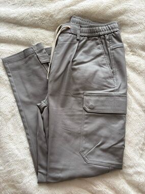 MANIA JEANS Men's Gray Cargo Jogger Pants